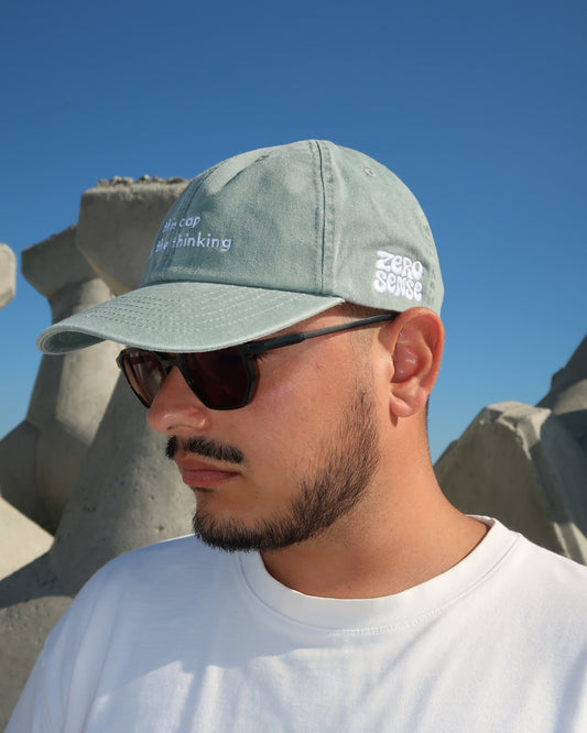This Cap Does The Thinking - Vintage Sage Green
