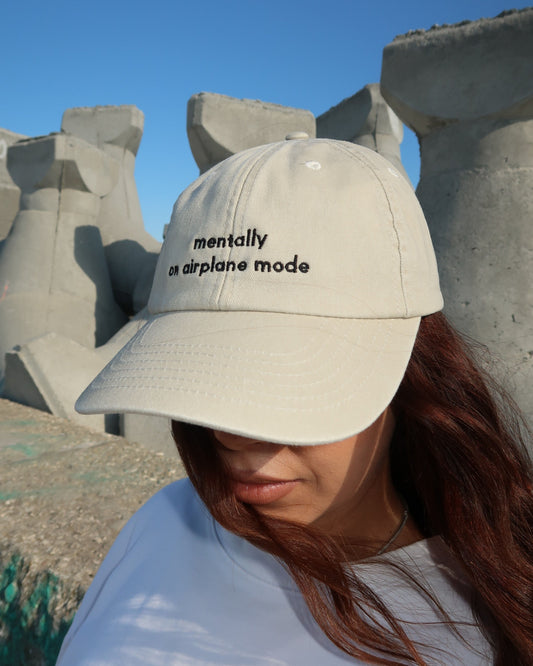 Mentally on Airplane Mode - Vintage Sand