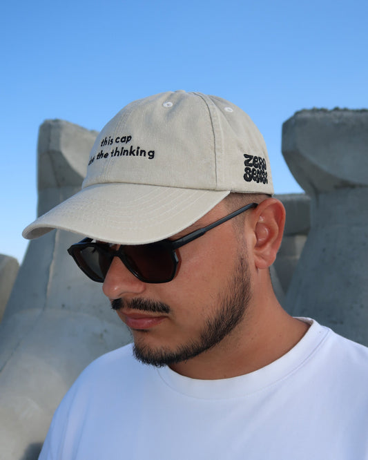 This Cap Does The Thinking - Vintage Sand