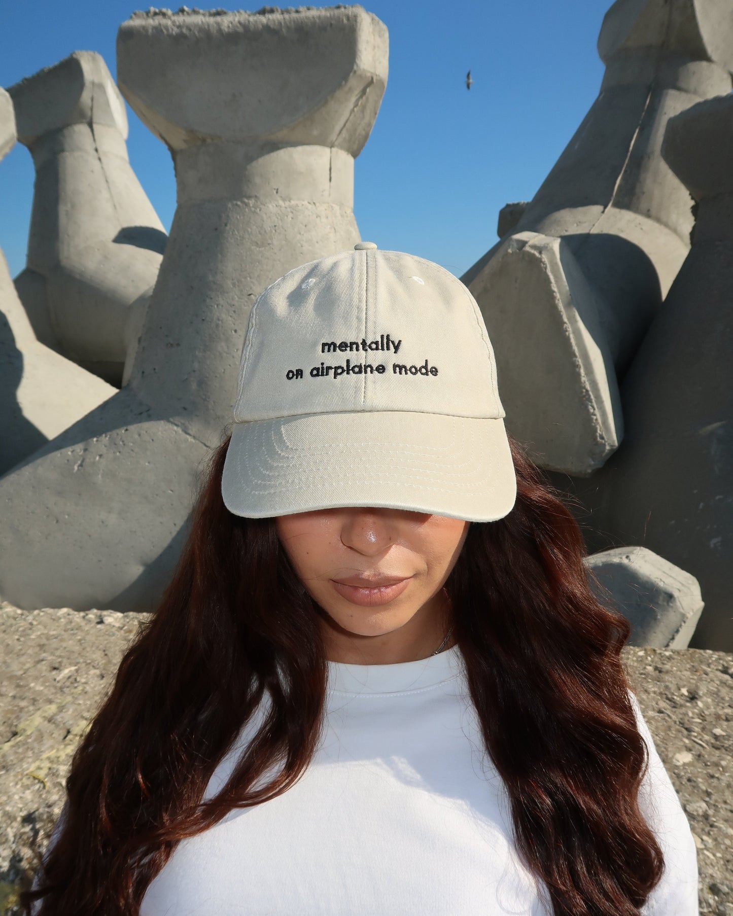 Mentally on Airplane Mode - Vintage Sand
