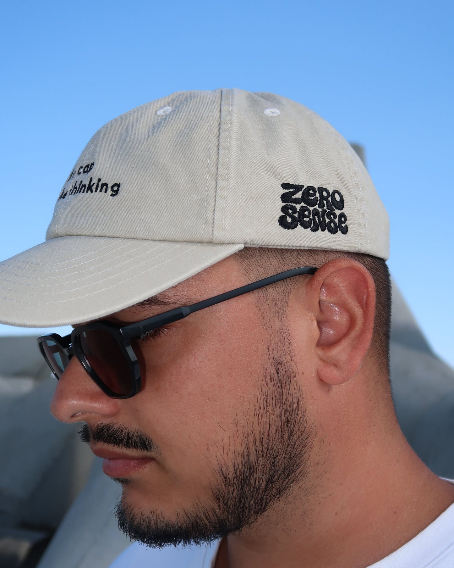 This Cap Does The Thinking - Vintage Sand